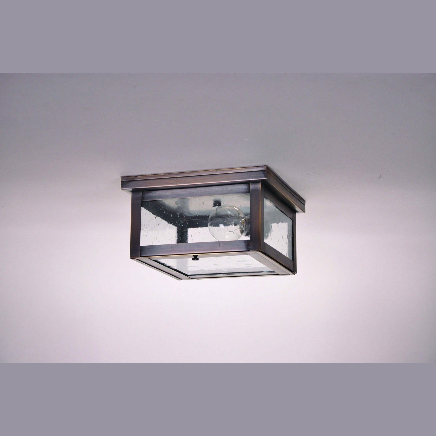 Northeast Lantern - 4314-DAB-MED-CSG - One Light Flush Mount - Flush Mount - Dark Antique Brass
