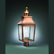 Northeast Lantern - 5543-AC-CIM-CSG - One Light Post Mount - Sharon - Antique Copper