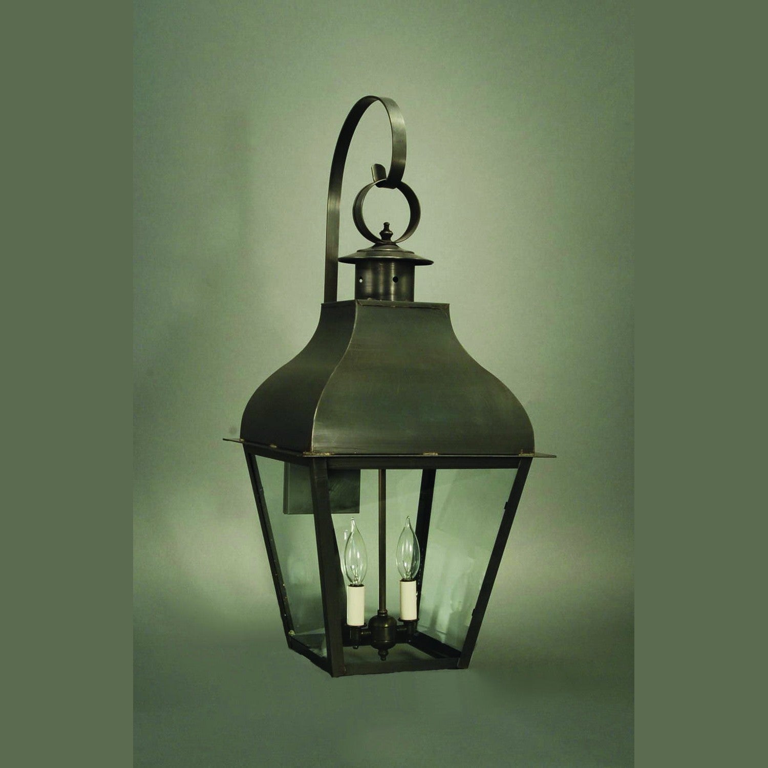 Northeast Lantern - 7647-DB-LT2-CLR - Two Light Wall Mount - Stanfield - Dark Brass