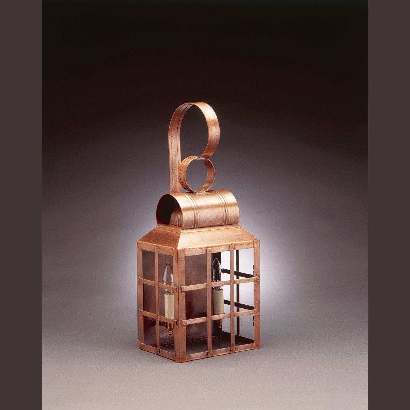 Northeast Lantern - 8131-AC-LT2-CLR - Two Light Wall Mount - Lynn - Antique Copper