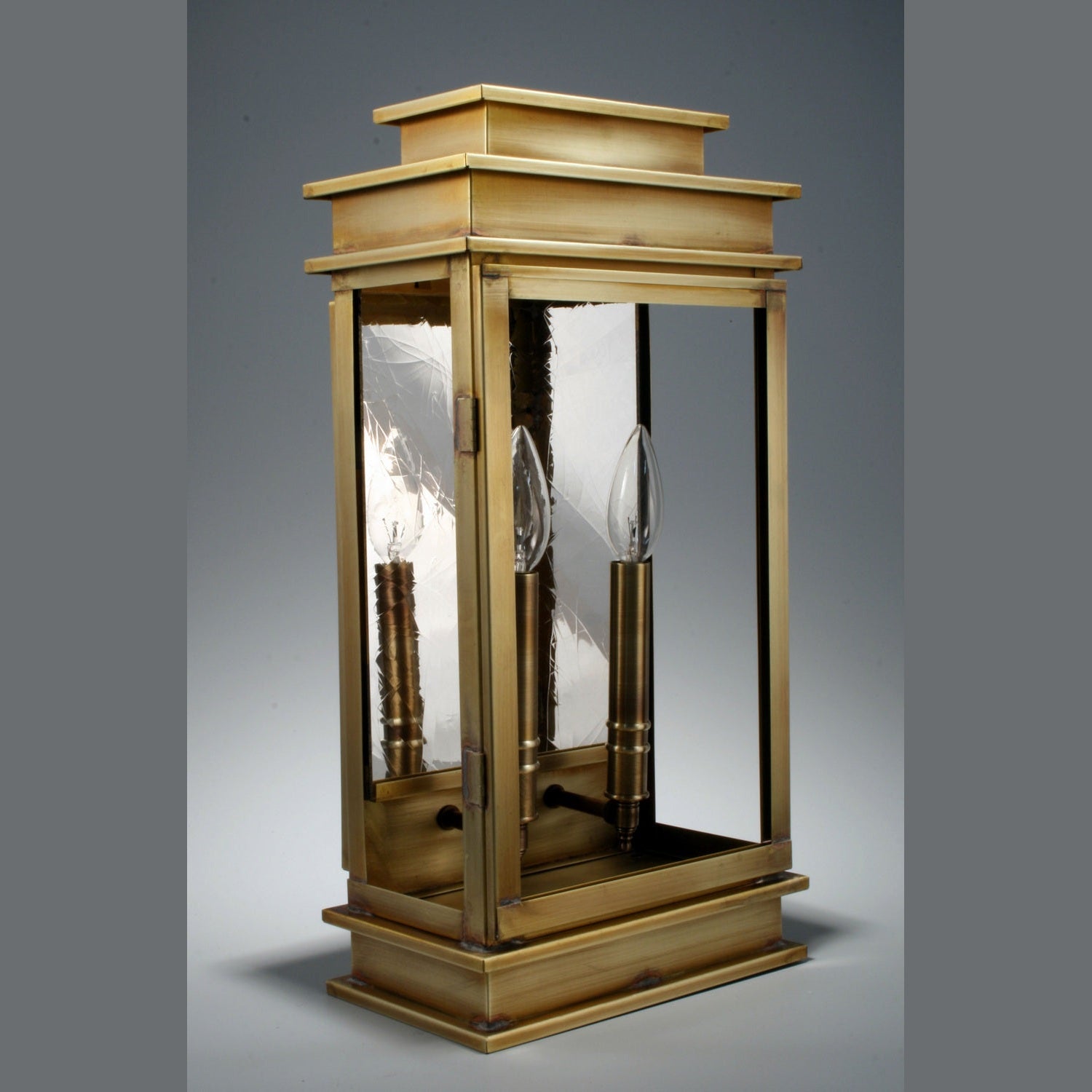 Northeast Lantern - 8831-AB-LT2-CLR - Two Light Wall Mount - Empire - Antique Brass