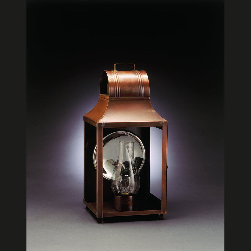 Northeast Lantern - 9051-AC-CIM-CLR - One Light Wall Mount - Livery - Antique Copper
