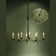 Northeast Lantern - 983V-DB-LT8 - Six Light Hanging Lantern - Chandelier - Dark Brass