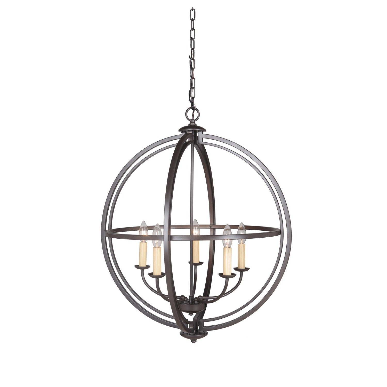 Craftmade - 40135-ESP - Five Light Foyer Pendant - Berkeley - Espresso