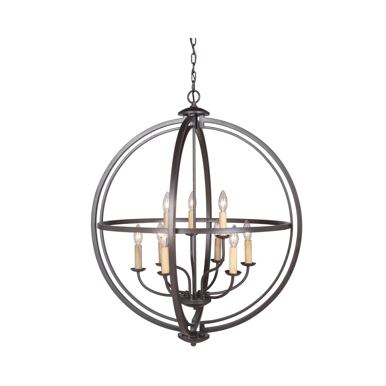 Craftmade - 40139-ESP - Nine Light Foyer Pendant - Berkeley - Espresso