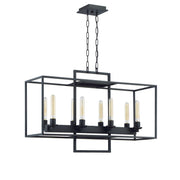 Craftmade - 41528-ABZ - Eight Light Linear Chandelier - Cubic - Aged Bronze Brushed