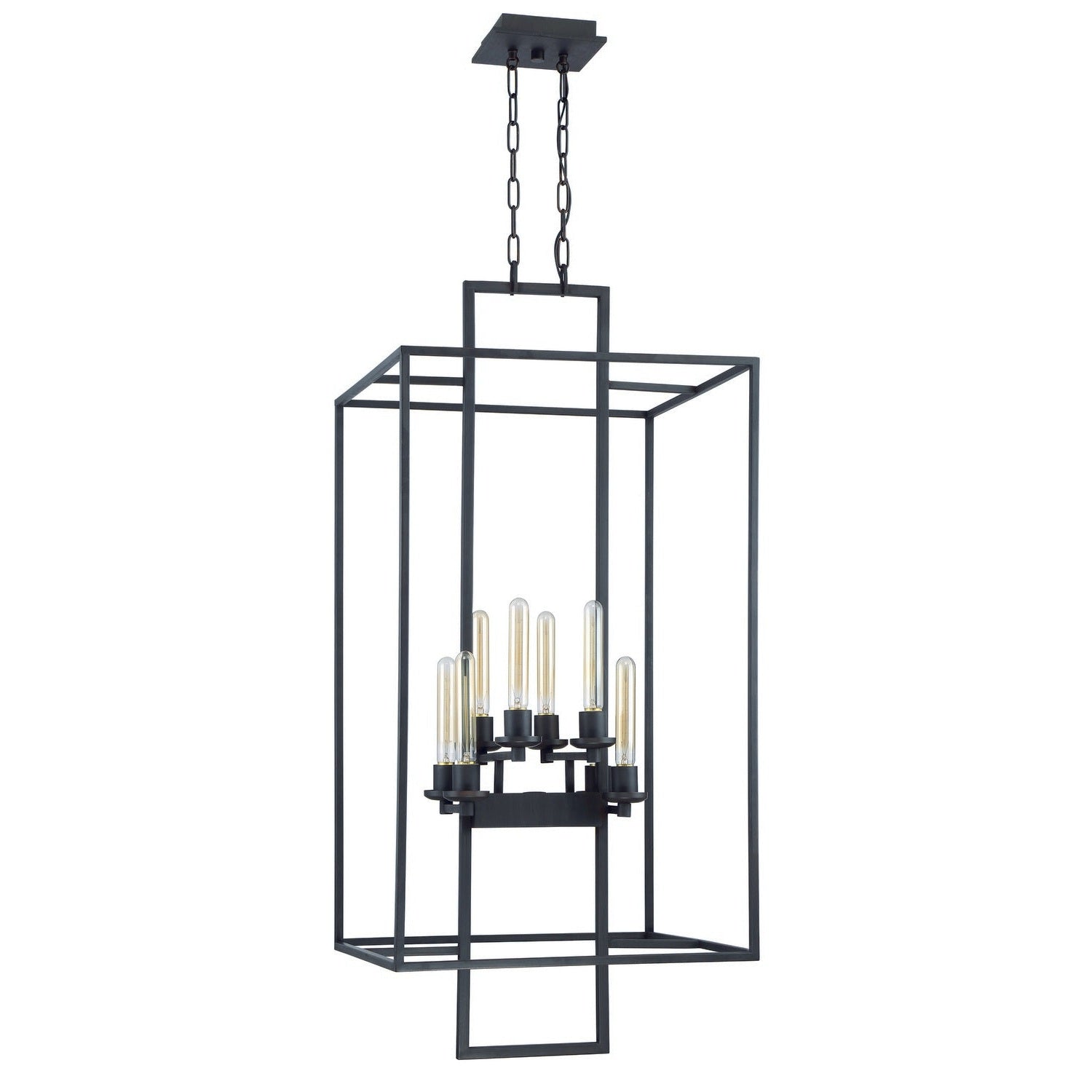 Craftmade - 41538-ABZ - Eight Light Foyer Pendant - Cubic - Aged Bronze Brushed