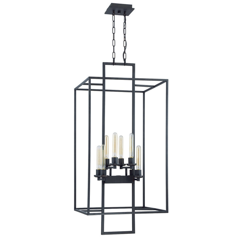 Craftmade - 41538-ABZ - Eight Light Foyer Pendant - Cubic - Aged Bronze Brushed