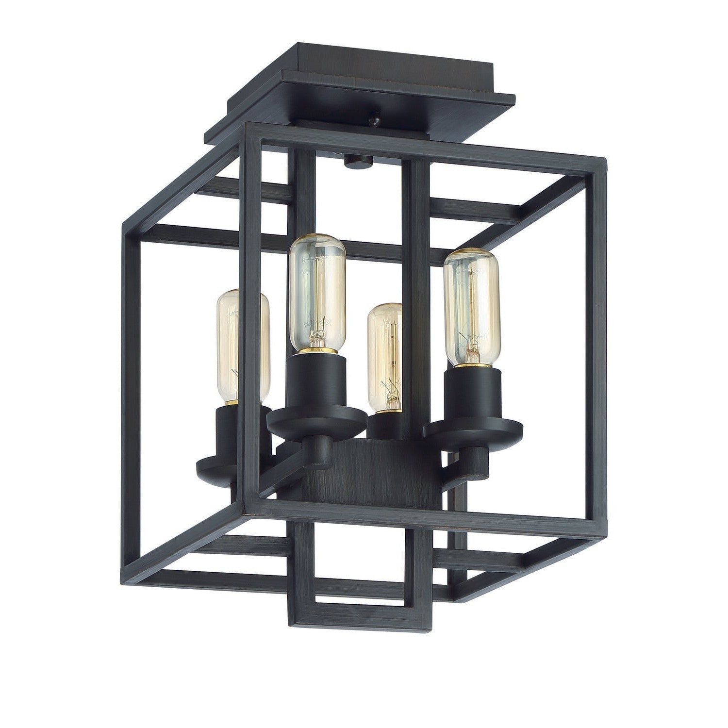 Craftmade - 41554-ABZ - Four Light Semi Flush Mount - Cubic - Aged Bronze Brushed