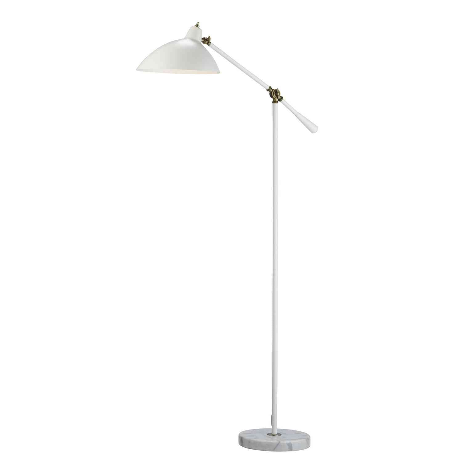 Adesso Home - 3169-02 - Floor Lamp - Peggy - White Marble