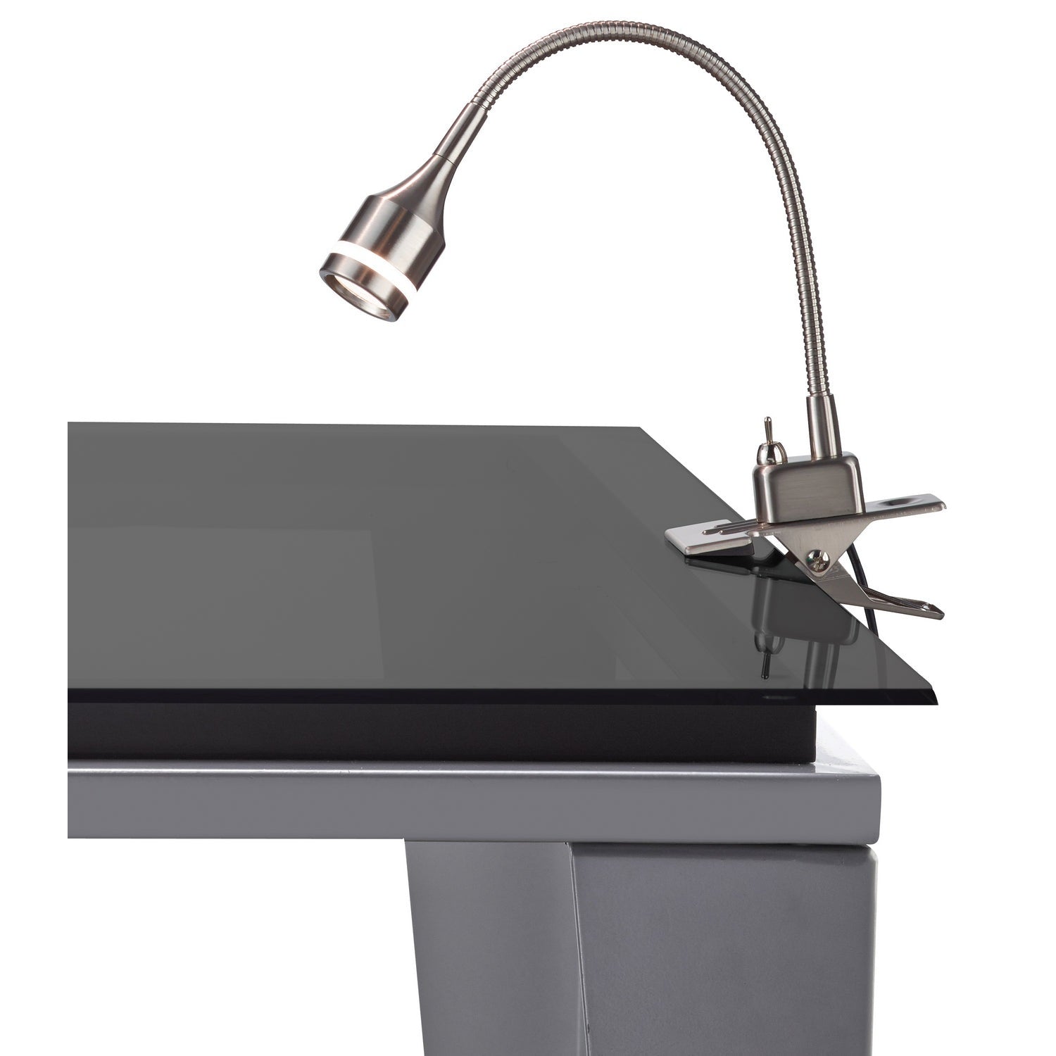 Adesso Home - 3217-22 - LED Clip Lamp - Prospect - Brushed Steel