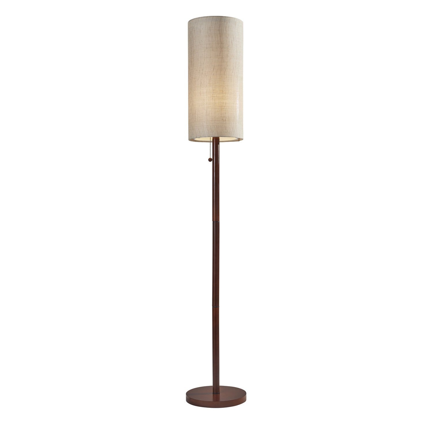 Adesso Home - 3338-15 - Floor Lamp - Hamptons - Walnut Wood