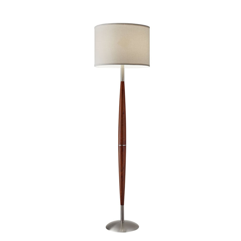 Adesso Home - 3341-13 - Floor Lamp - Hudson - Brushed Steel