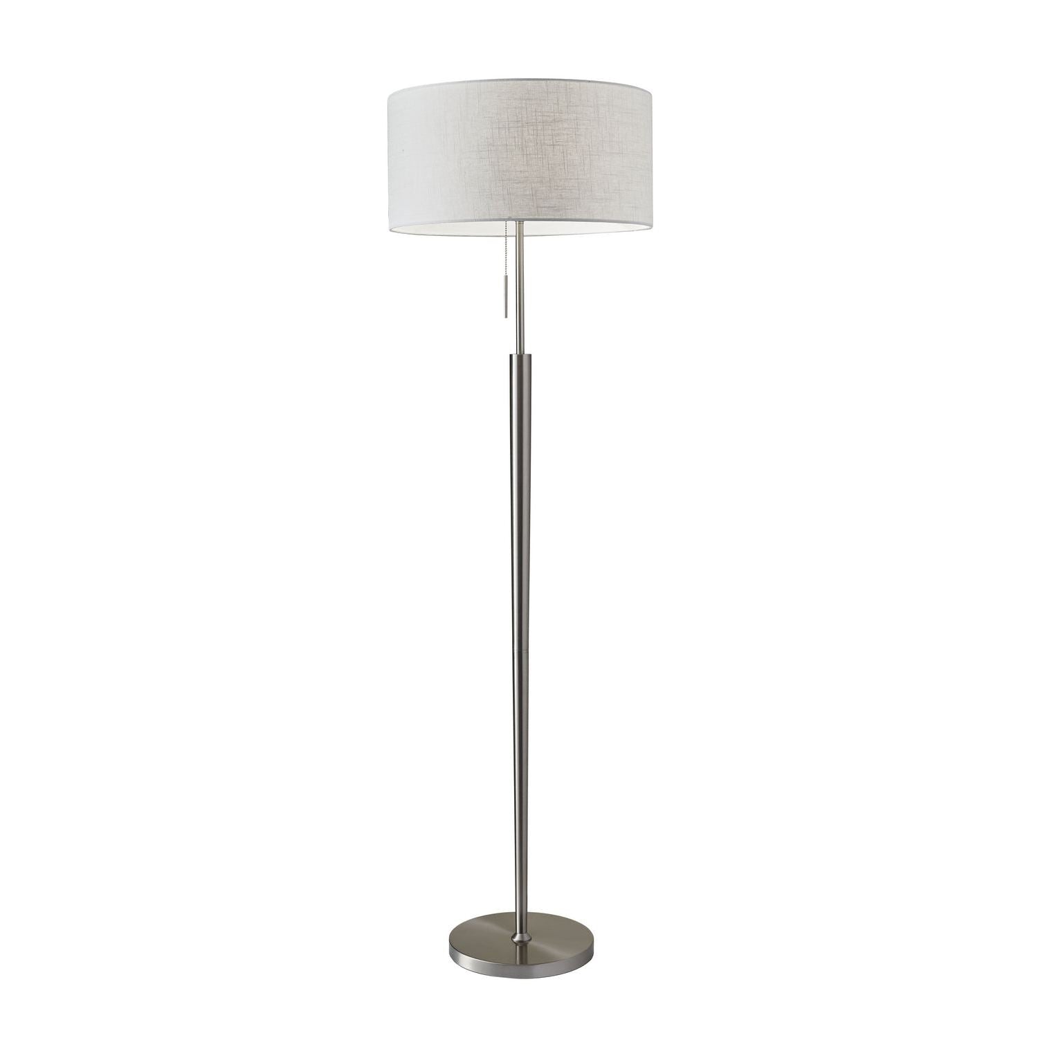 Adesso Home - 3457-22 - Floor Lamp - Hayworth - Brushed Steel