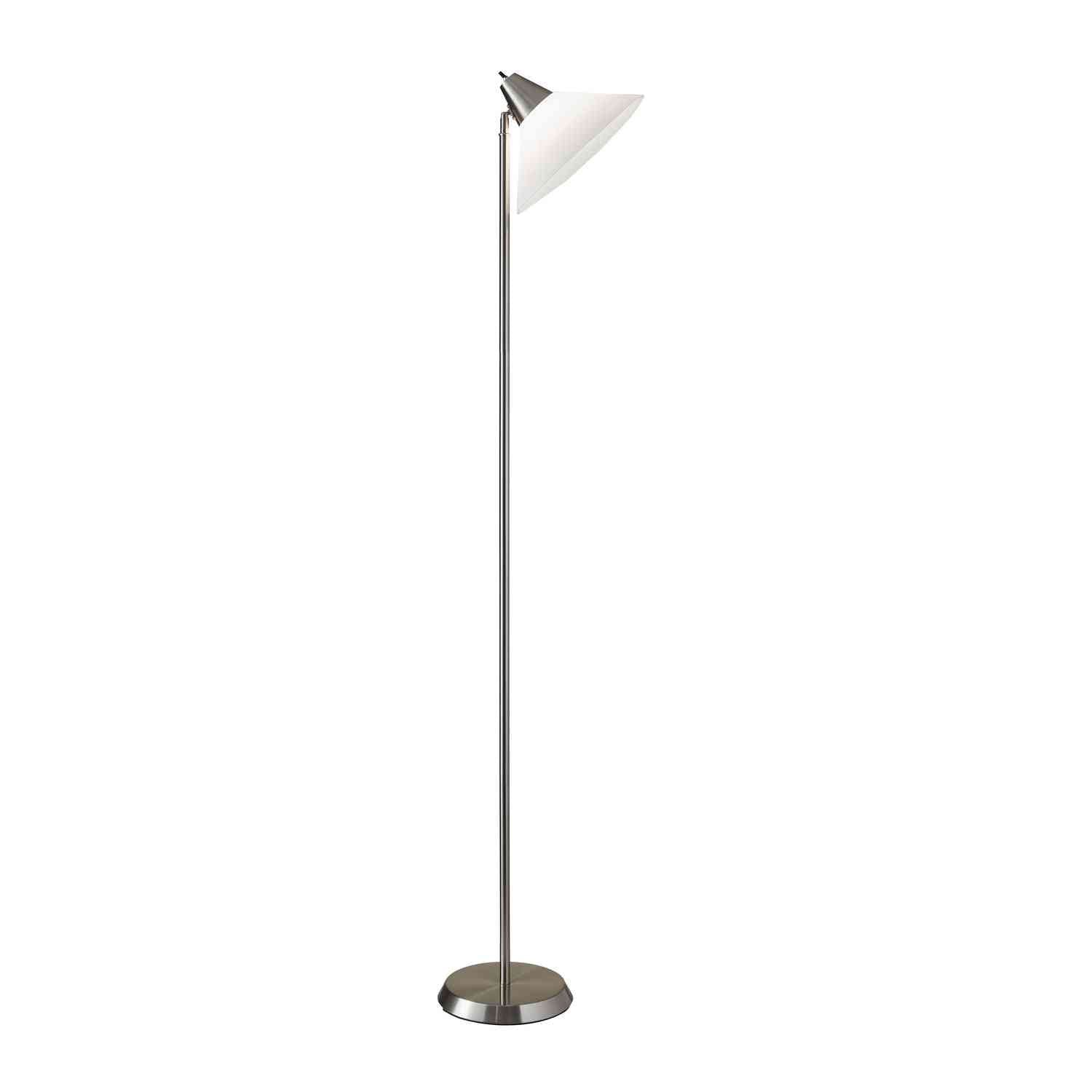 Adesso Home - 3677-22 - Torchiere - Swivel - Brushed Steel