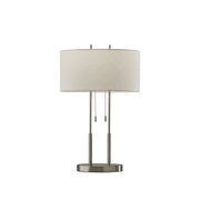 Adesso Home - 4015-22 - Two Light Table Lamp - Duet - Brushed Steel