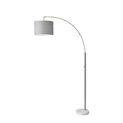 Adesso Home - 4249-22 - Arc Lamp - Bowery - White Marble