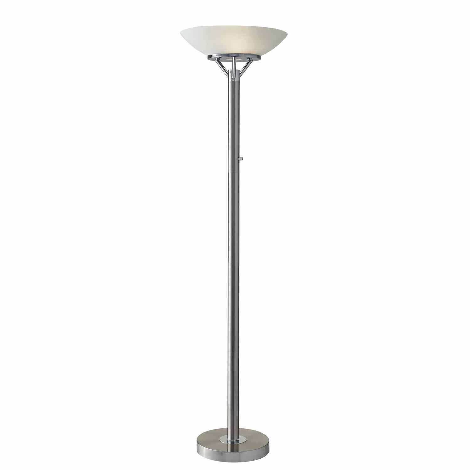 Adesso Home - 5023-22 - Two Light Torchiere - Expo - Brushed Steel