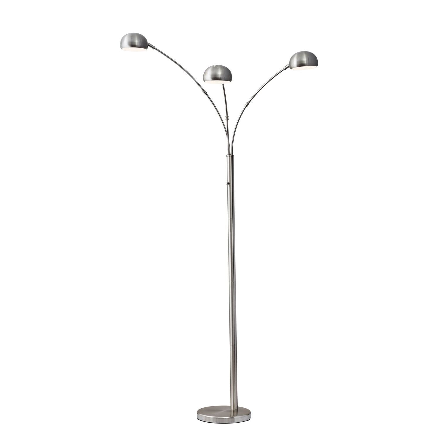 Adesso Home - 5118-22 - Arc Lamp - Domino - Brushed Steel