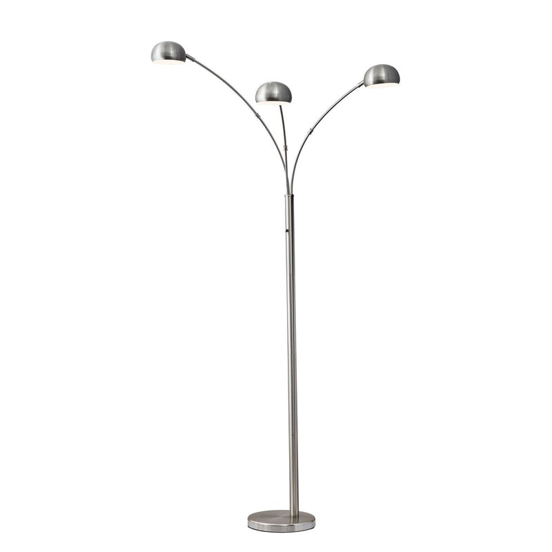 Adesso Home - 5118-22 - Arc Lamp - Domino - Brushed Steel