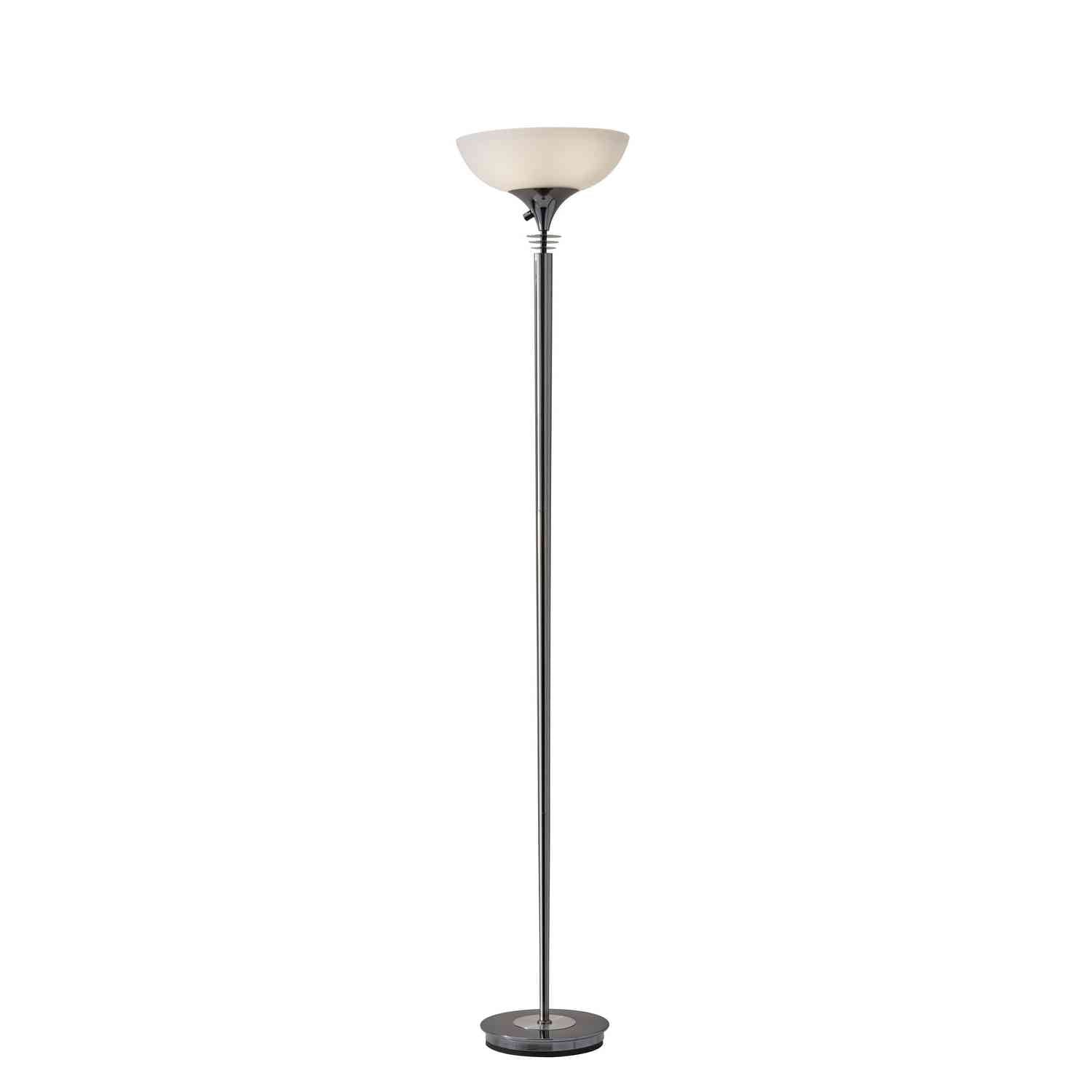 Adesso Home - 5120-01 - Two Light Torchiere - Metropolis - Black Nickel