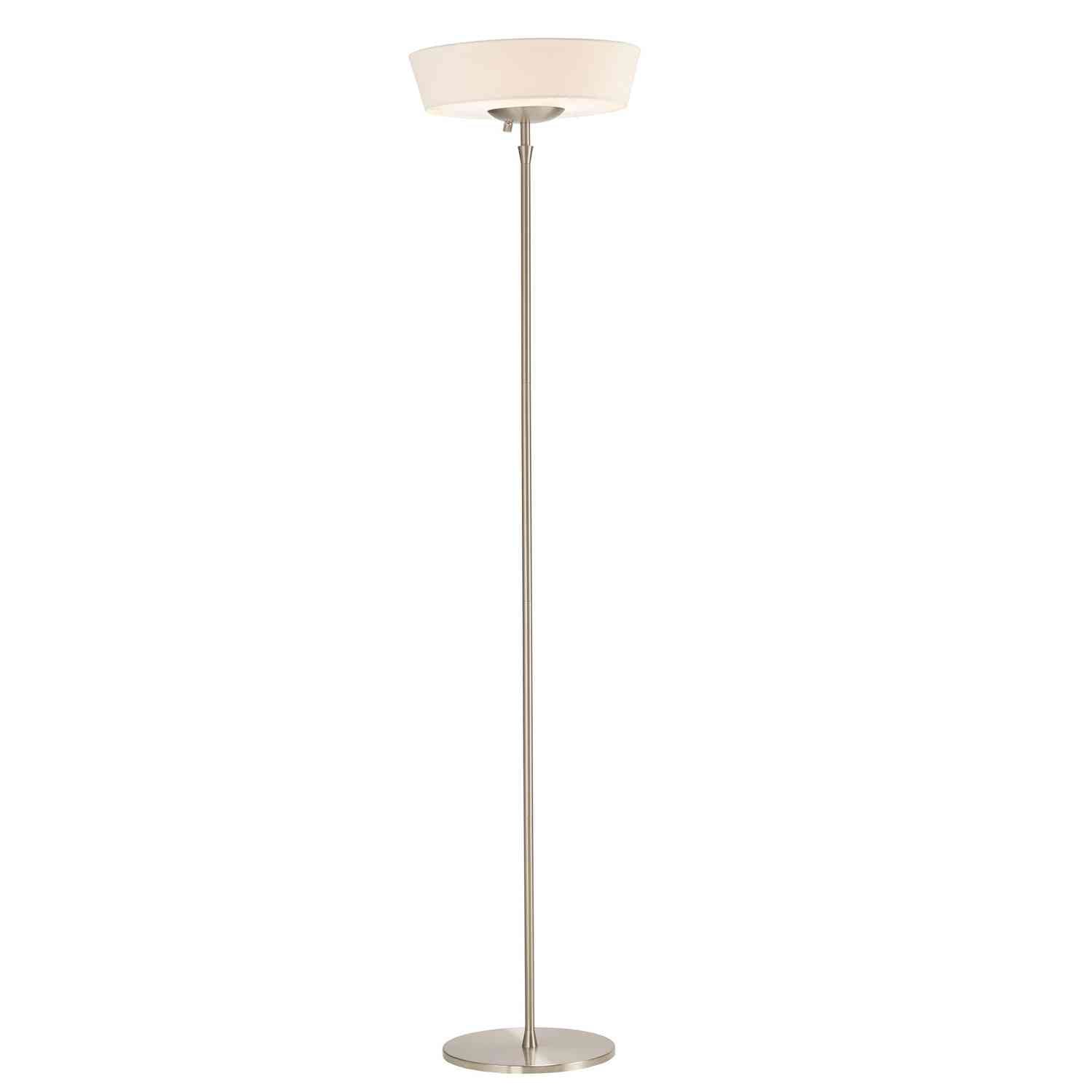 Adesso Home - 5169-02 - Two Light Torchiere - Harper - Brushed Steel