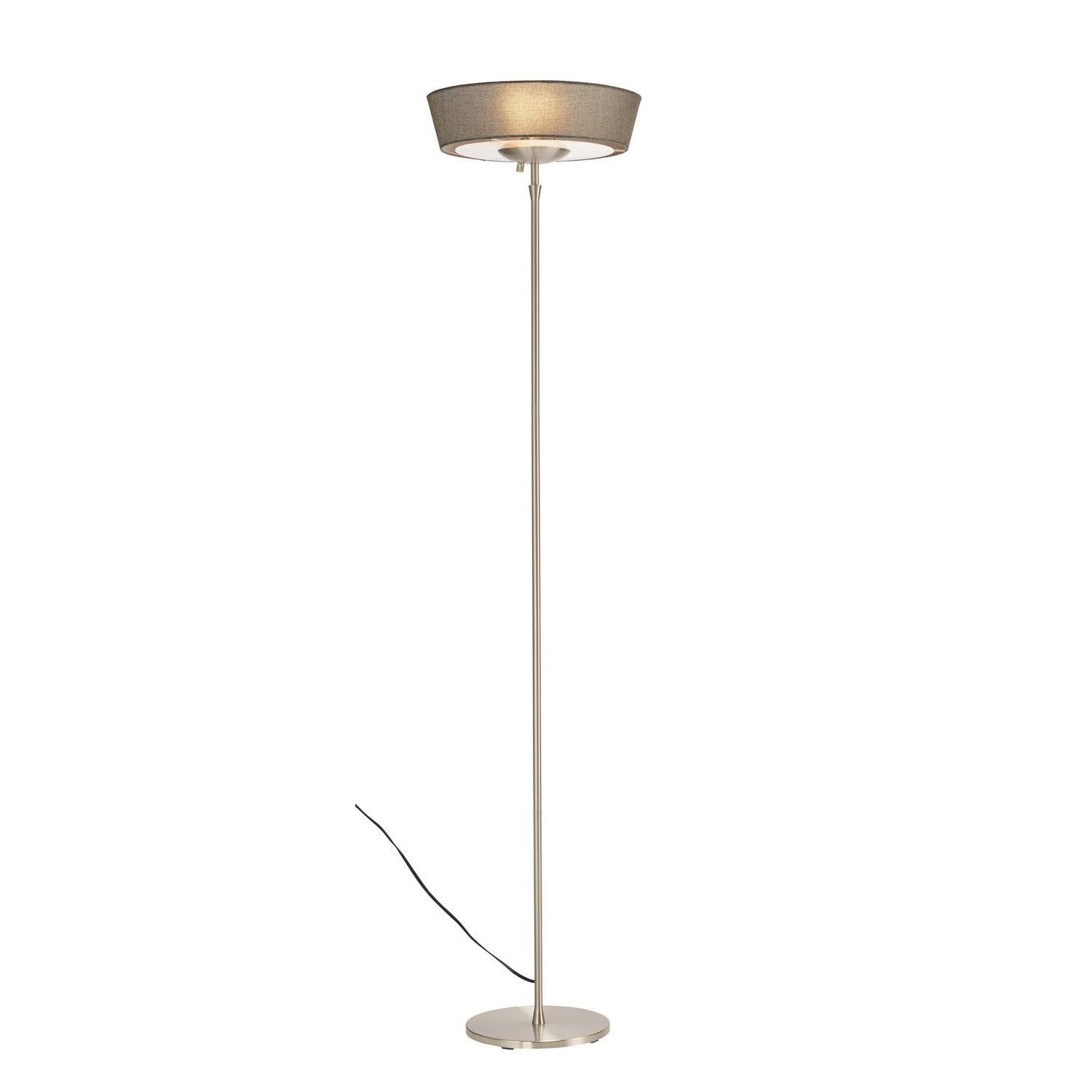 Adesso Home - 5169-03 - Two Light Torchiere - Harper - Brushed Steel