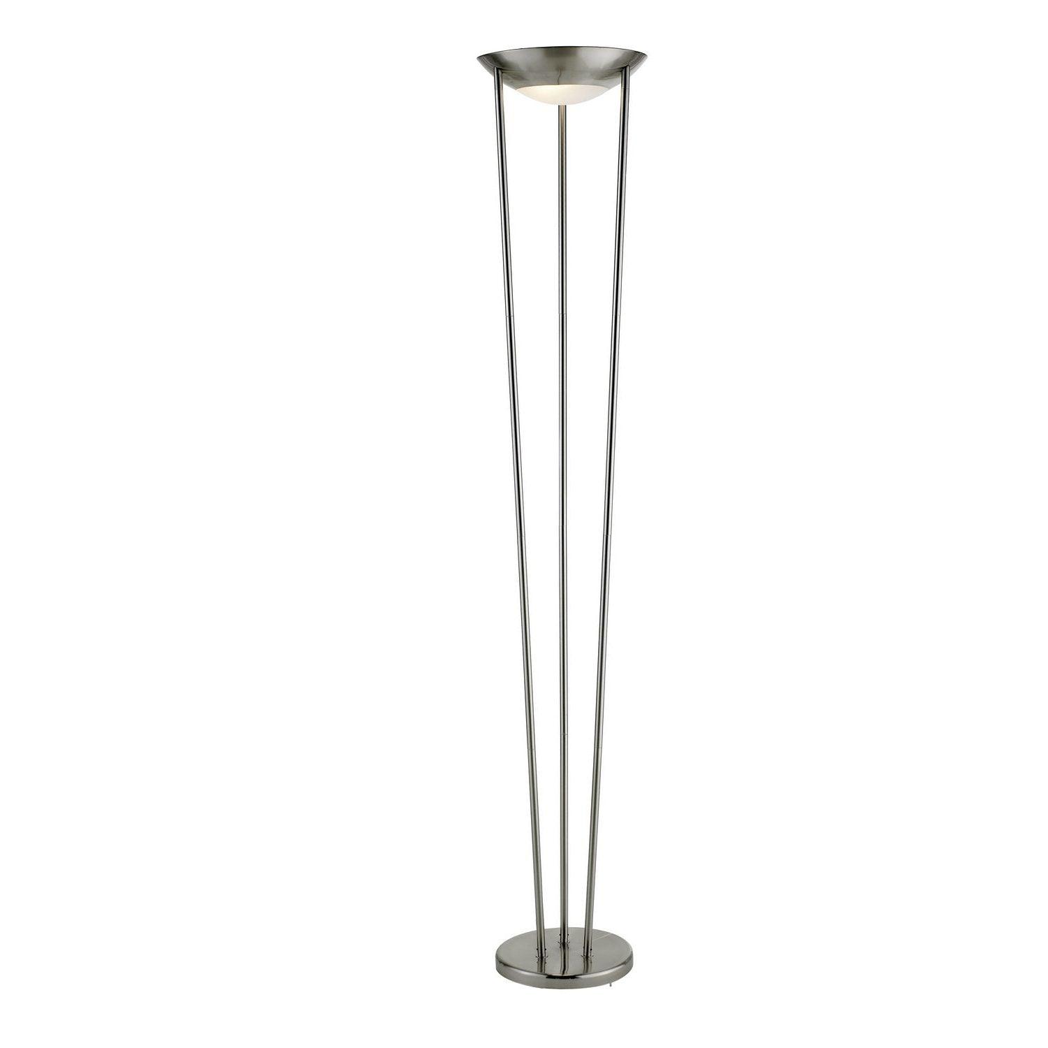 Adesso Home - 5233-22 - Two Light Torchiere - Odyssey - Brushed Steel