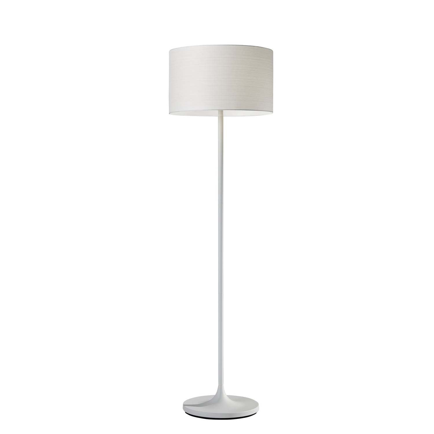 Adesso Home - 6237-02 - Floor Lamp - Oslo - White Metal
