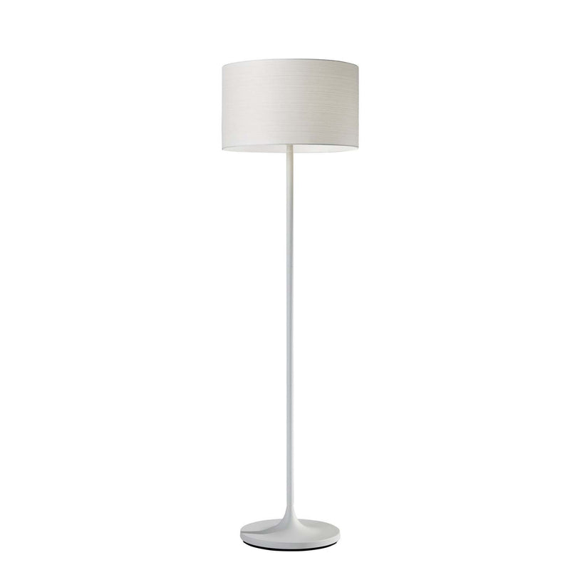Adesso Home - 6237-02 - Floor Lamp - Oslo - White Metal