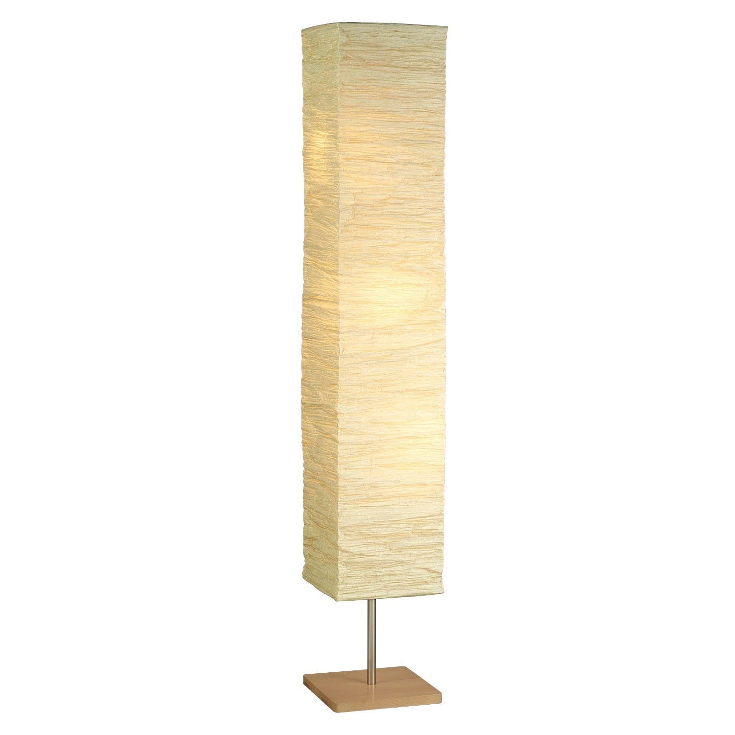 Adesso Home - 8022-12 - Three Light Floorchiere - Dune - Natural Wood