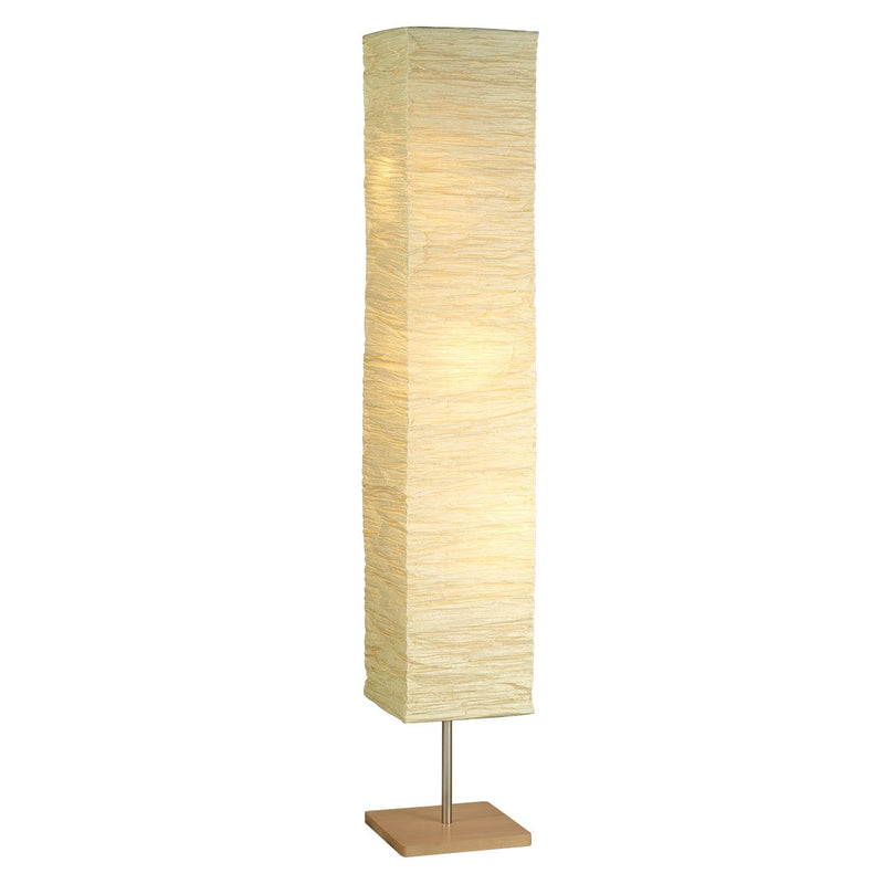 Adesso Home - 8022-12 - Three Light Floorchiere - Dune - Natural Wood