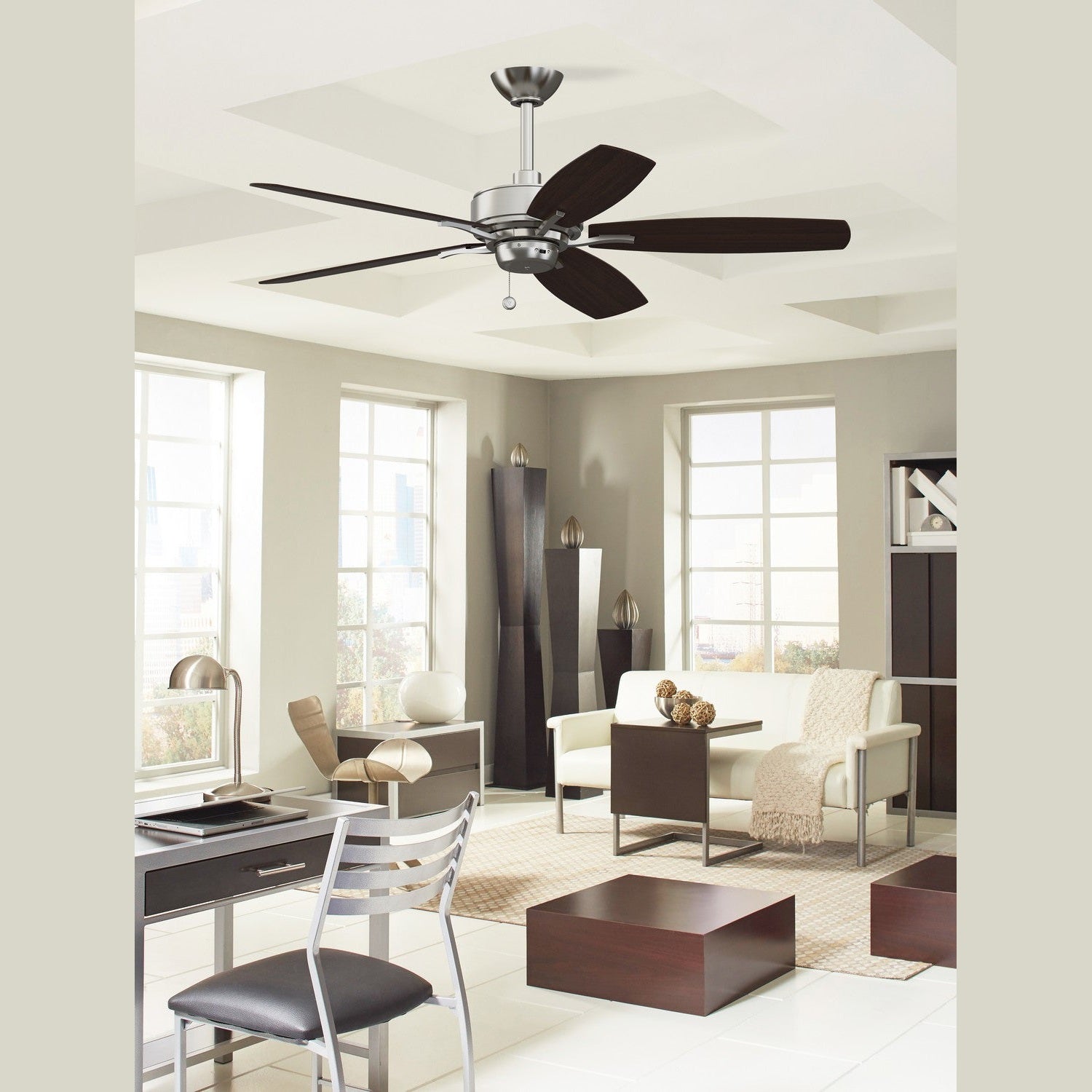 Fanimation - FP6284BN - 52"Ceiling Fan - Aire Deluxe - Brushed Nickel
