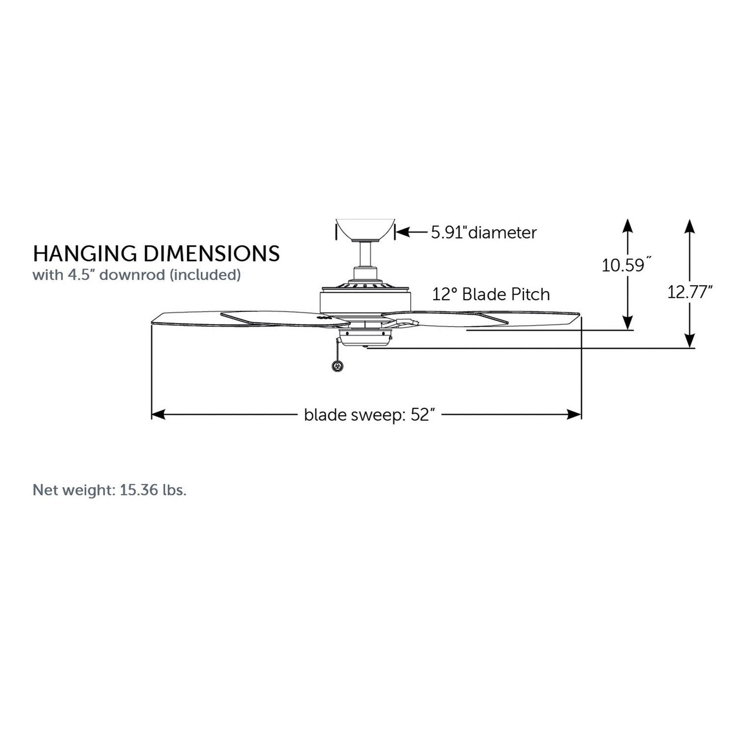 Fanimation - FP6284BN - 52"Ceiling Fan - Aire Deluxe - Brushed Nickel