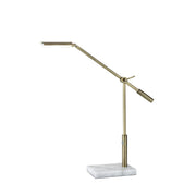 Adesso Home - 4128-21 - LED Desk Lamp - Vera - White Marble