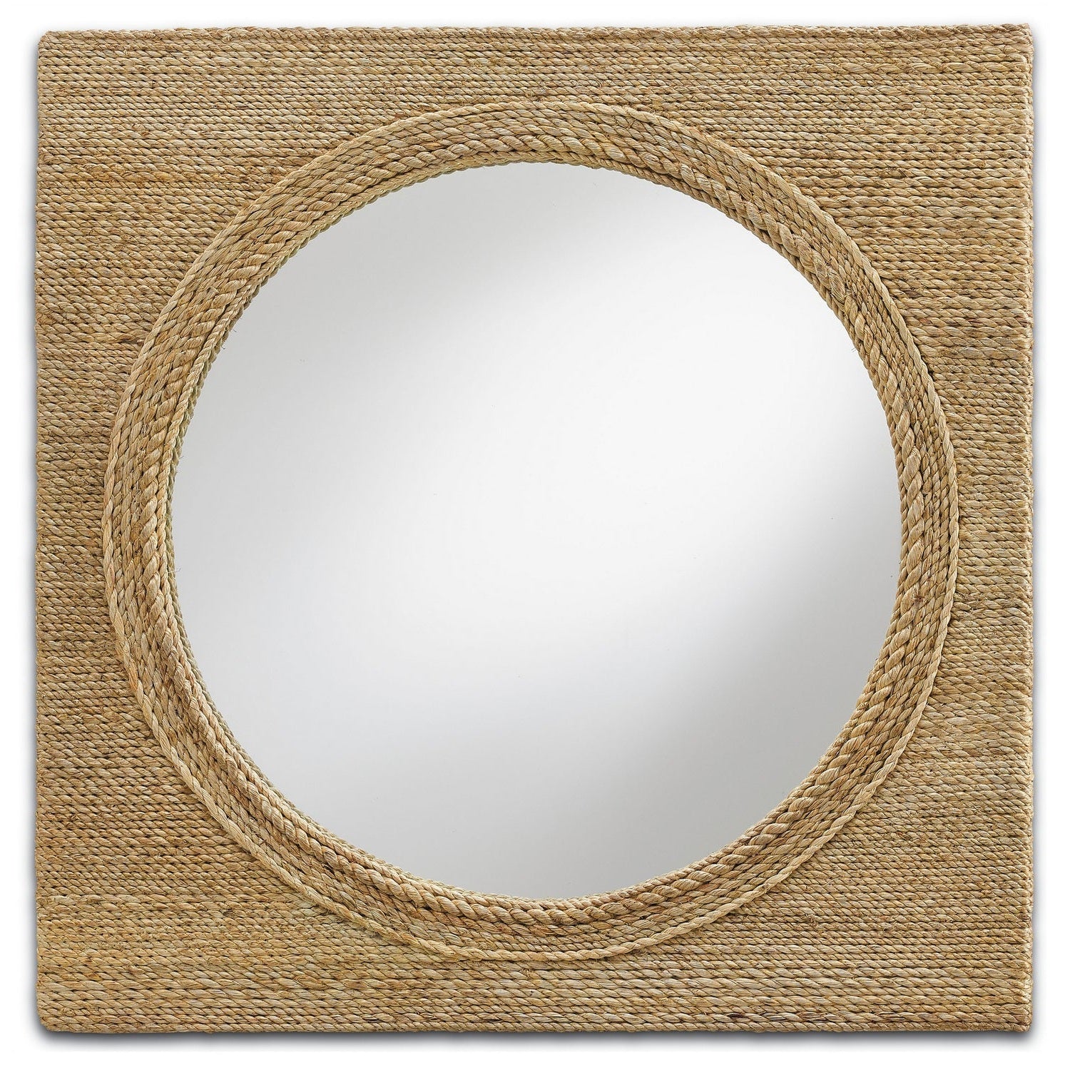 Currey and Company - 1000-0004 - Mirror - Tisbury Collection - Natural/Mirror