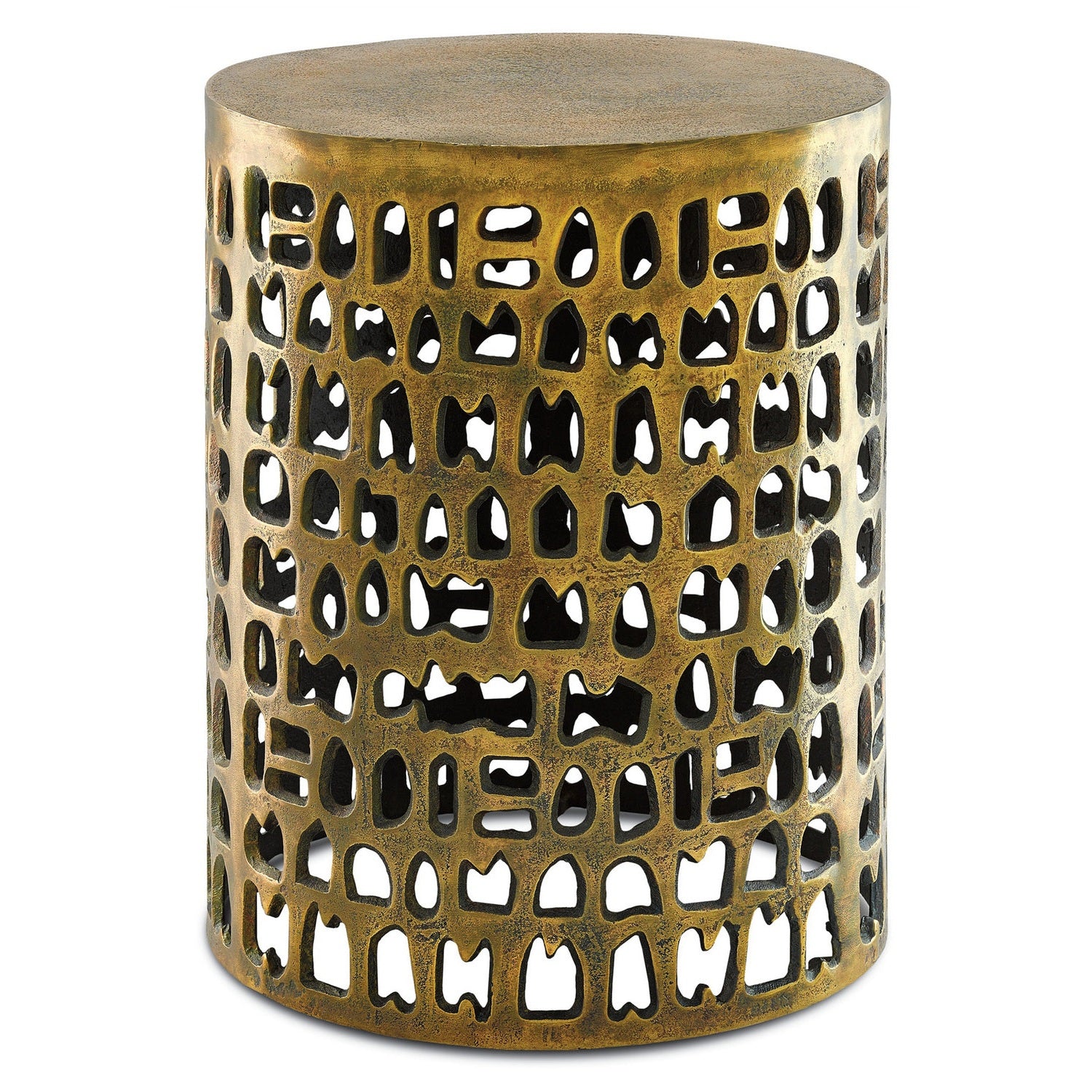 Currey and Company - 4000-0011 - Accent Table - Alvar Gold Accent Table - Antique Gold