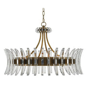 Currey and Company - 9000-0014 - Eight Light Chandelier - Coquette Collection - Antique Brass