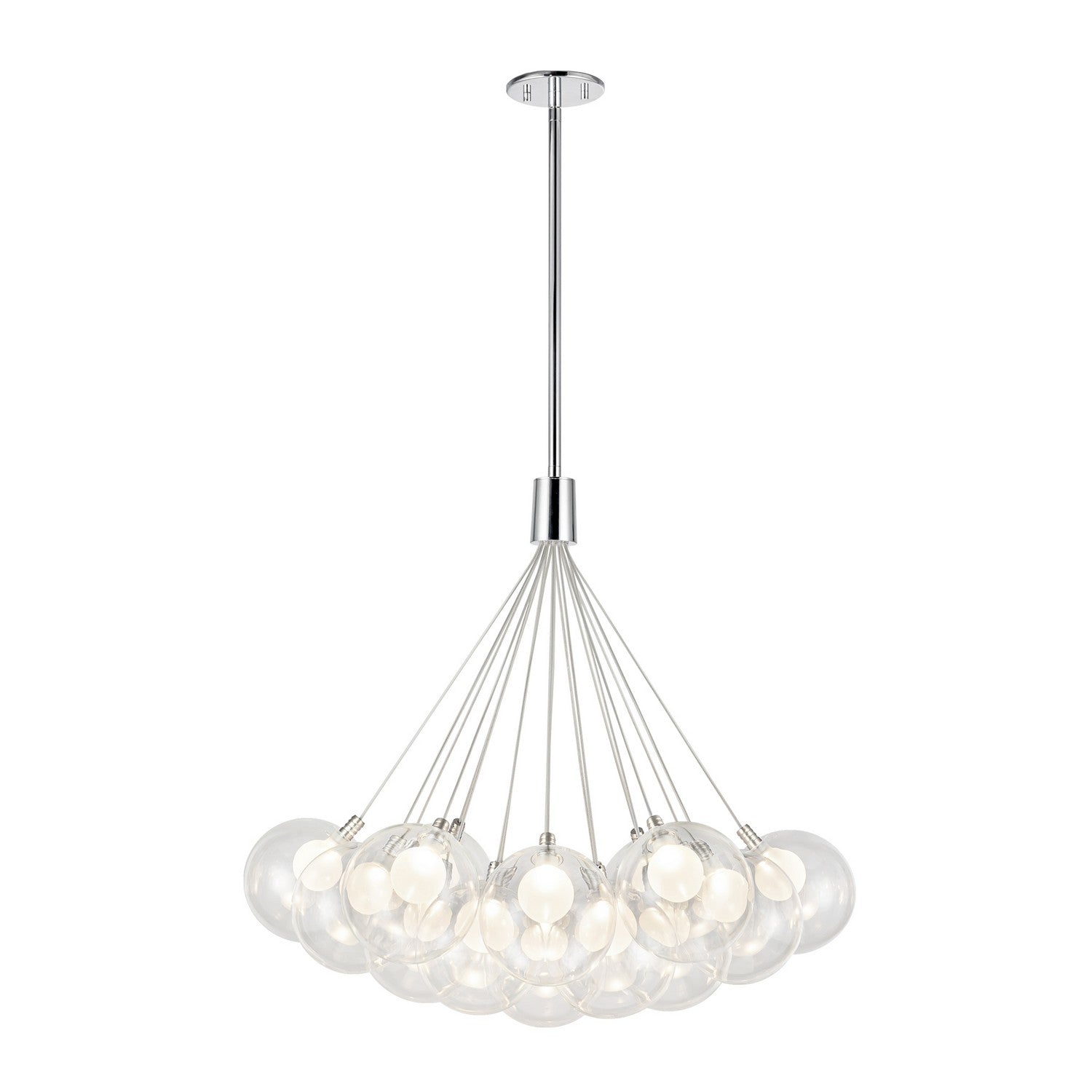 Kuzco Lighting - CH3128 - LED Chandelier - Bolla - Chrome