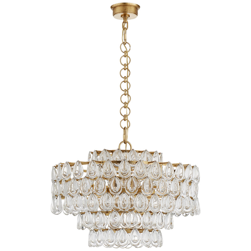 Visual Comfort Signature - ARN 5173G-CG - 12 Light Chandelier - Liscia - Gild