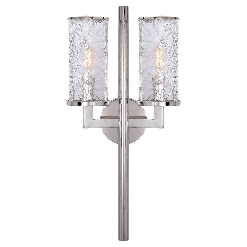 Visual Comfort Signature - KW 2201PN-CRG - Two Light Wall Sconce - Liaison - Polished Nickel