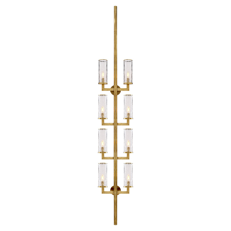 Visual Comfort Signature - KW 2204AB-CRG - Eight Light Wall Sconce - Liaison - Antique-Burnished Brass