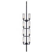 Visual Comfort Signature - KW 2204BZ-CRG - Eight Light Wall Sconce - Liaison - Bronze