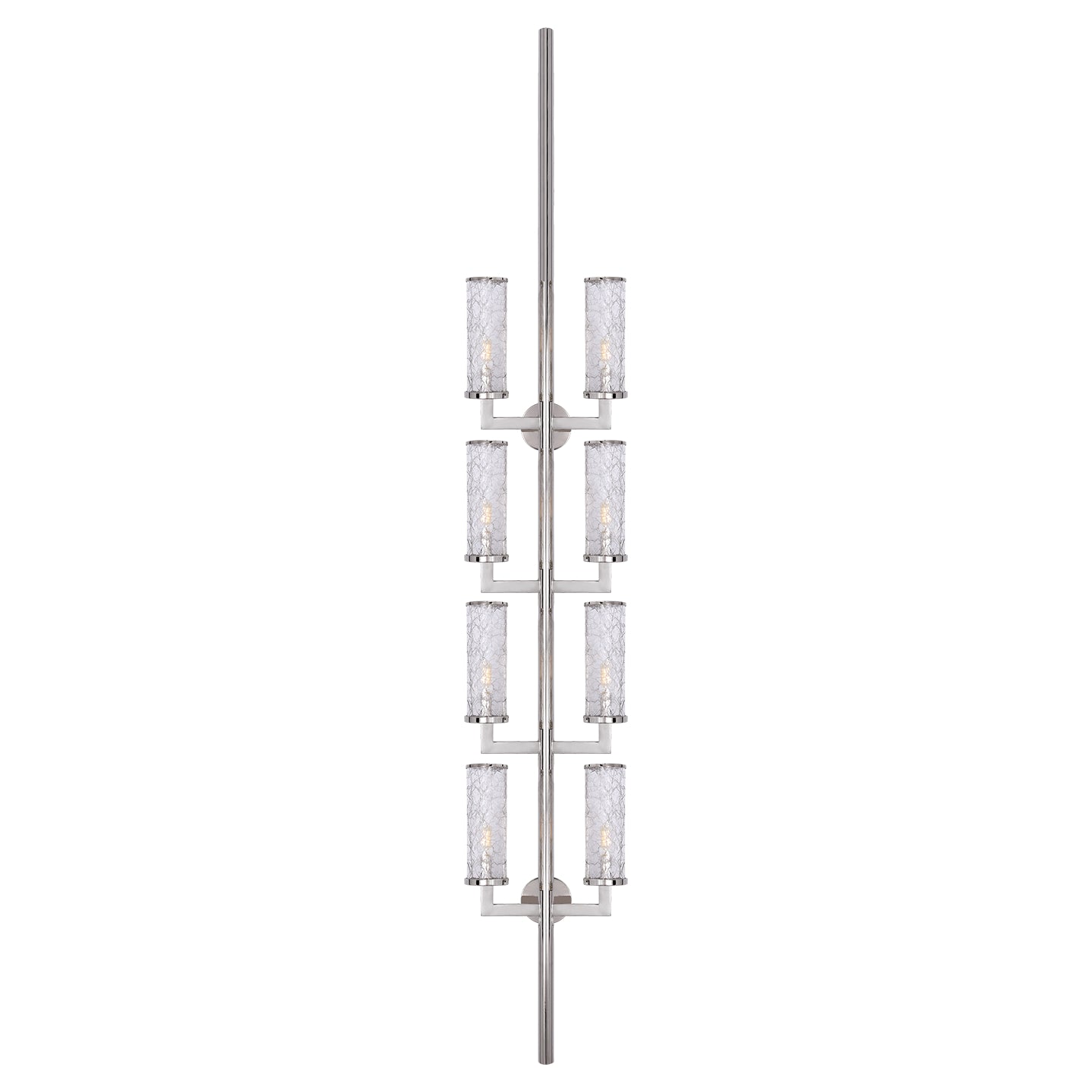 Visual Comfort Signature - KW 2204PN-CRG - Eight Light Wall Sconce - Liaison - Polished Nickel