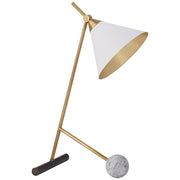 Visual Comfort Signature - KW 3410BZ/AB - One Light Table Lamp - Cleo - Bronze with Antique-Burnished Brass