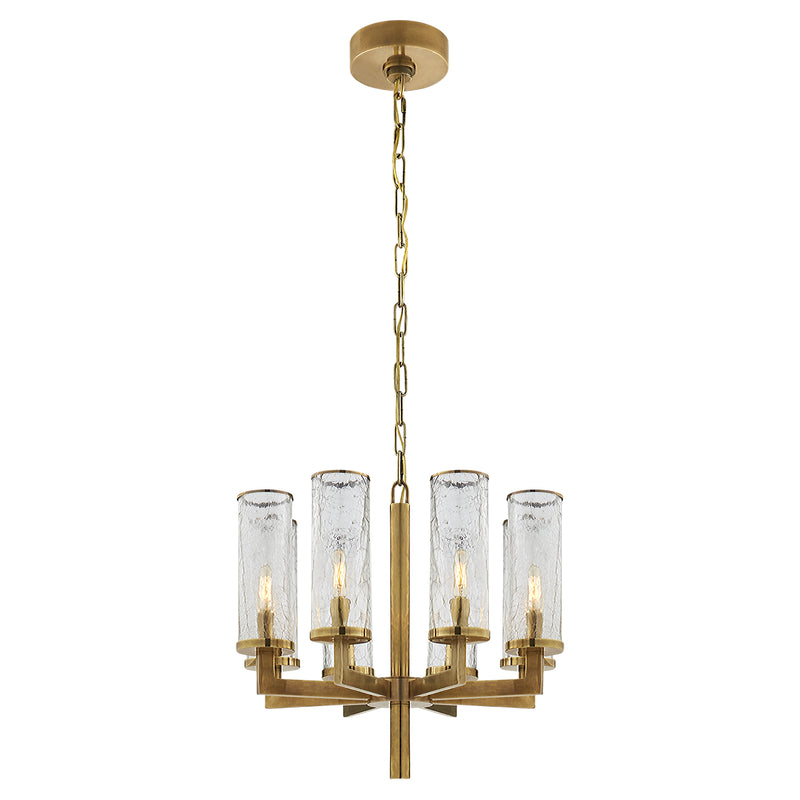 Visual Comfort Signature - KW 5200AB-CRG - Eight Light Chandelier - Liaison - Antique-Burnished Brass