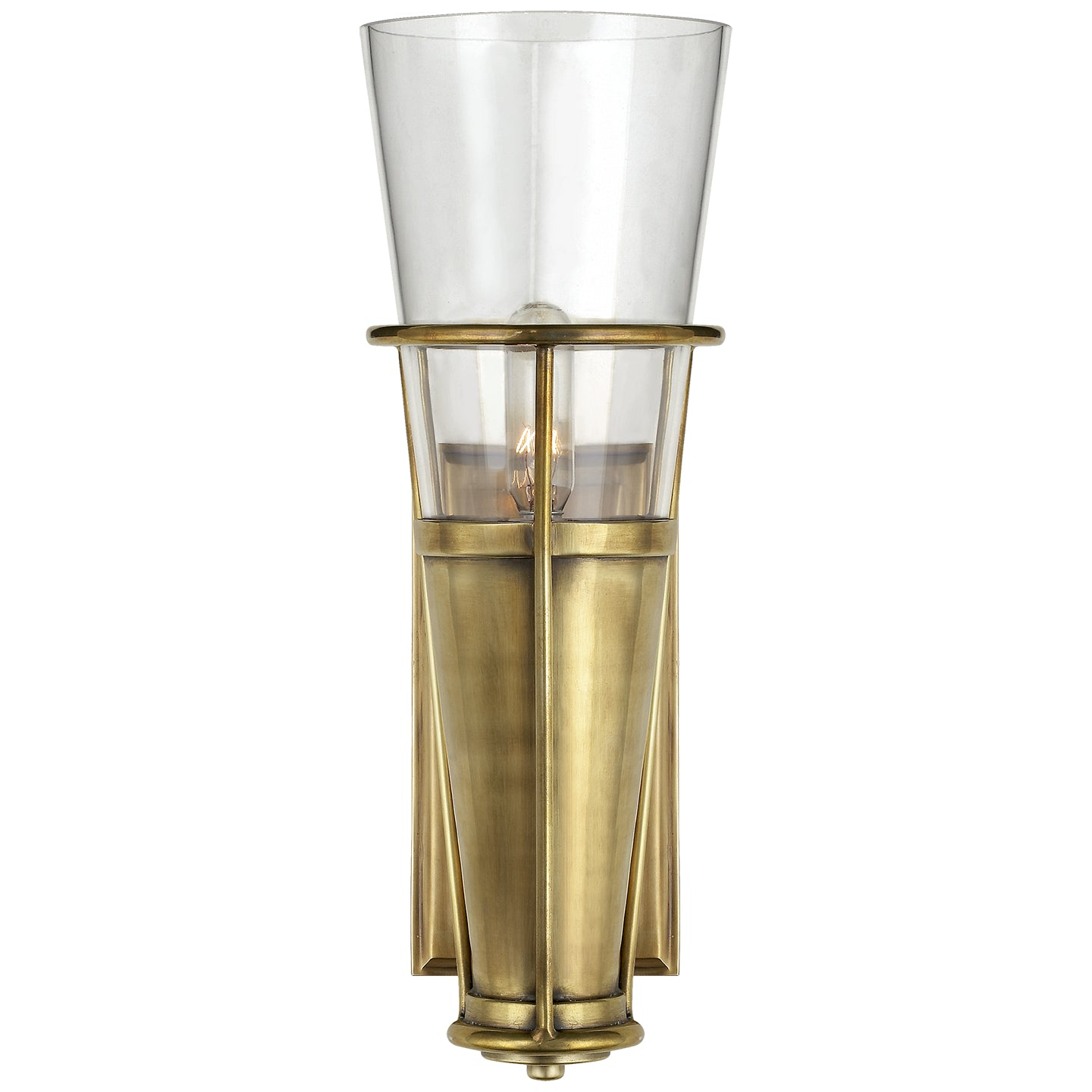 Visual Comfort Signature - TOB 2751HAB-CG - One Light Wall Sconce - Robinson - Hand-Rubbed Antique Brass