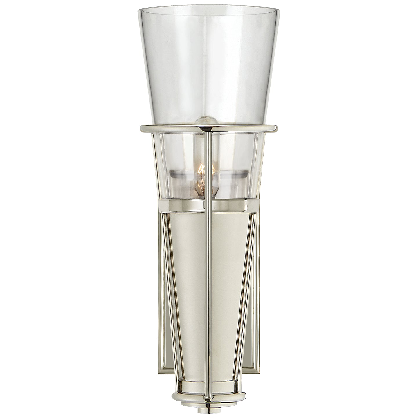 Visual Comfort Signature - TOB 2751PN-CG - One Light Wall Sconce - Robinson - Polished Nickel