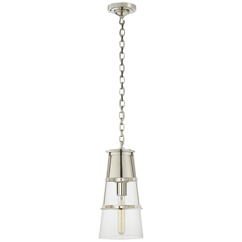 Visual Comfort Signature - TOB 5752PN-CG - One Light Pendant - Robinson - Polished Nickel