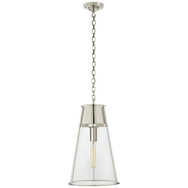 Visual Comfort Signature - TOB 5753PN-CG - One Light Pendant - Robinson - Polished Nickel